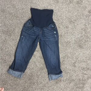 Women's Dark Blue Maternity Jeans